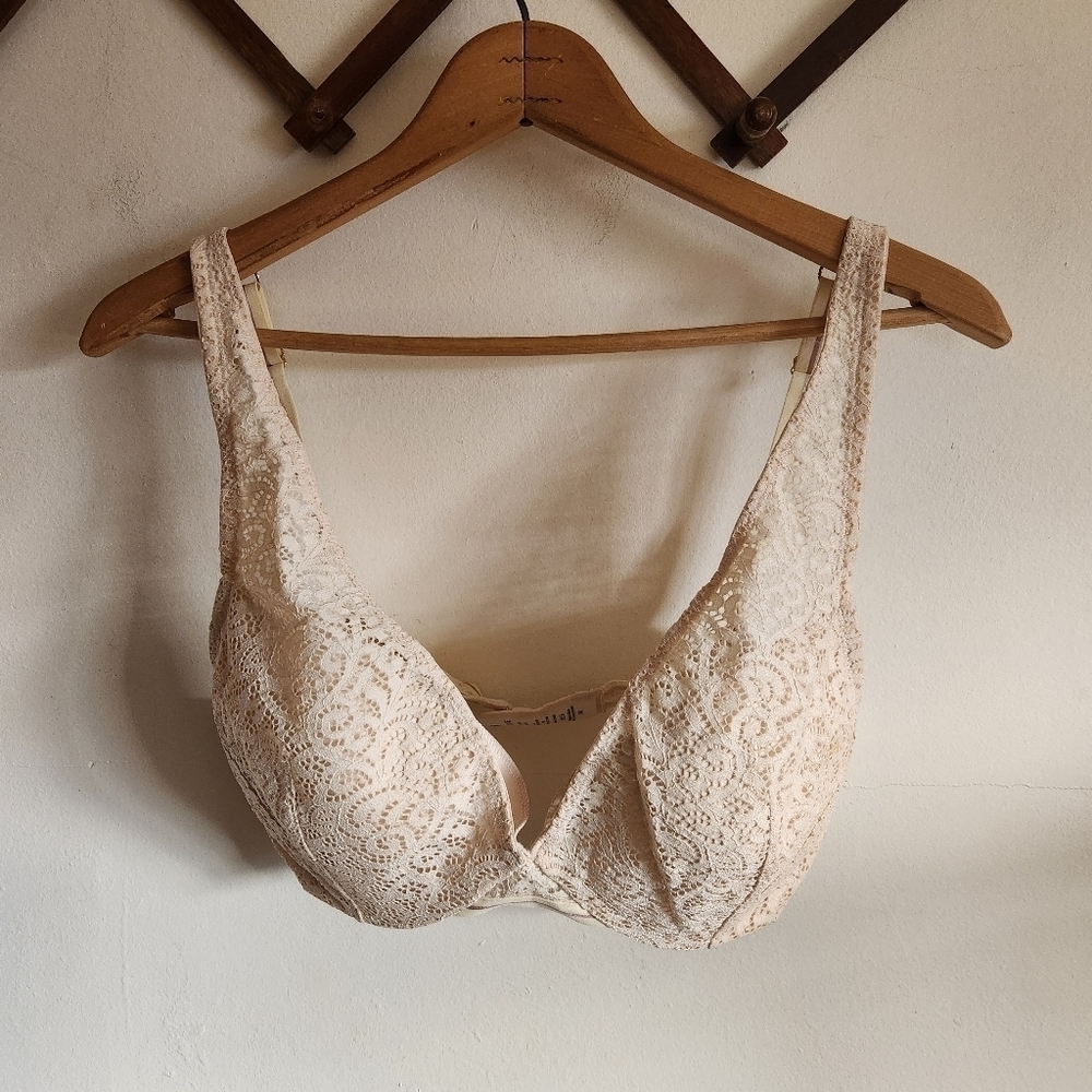 Thirdlove Artisan Lace Plunge Bra Women's Intimate Bra Cream